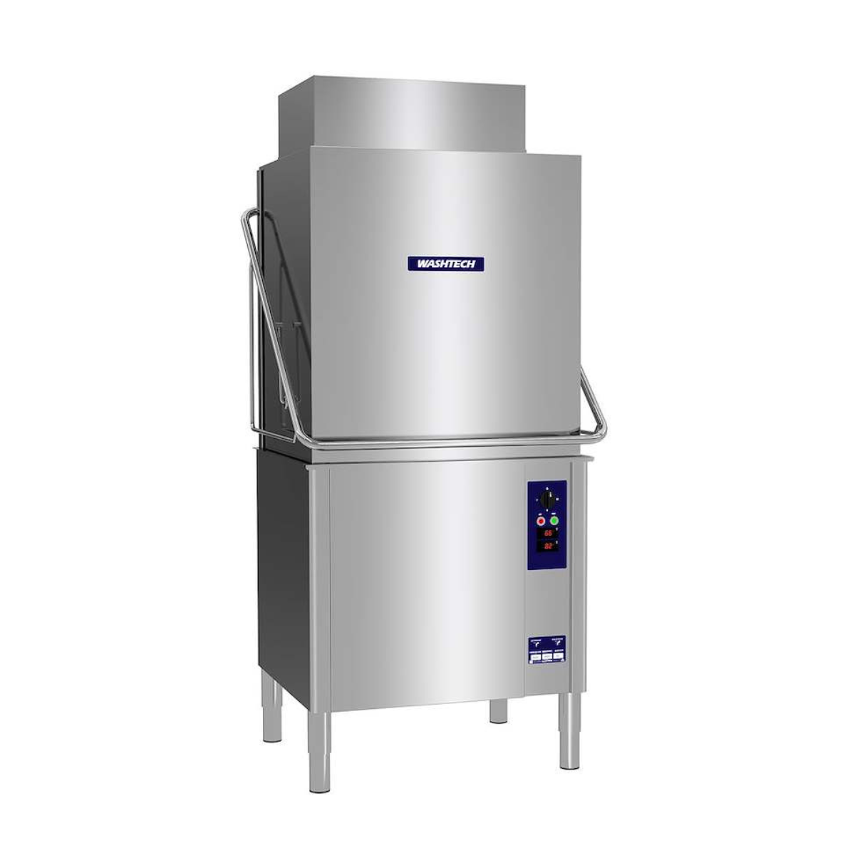 Washtech AL8C Passthrough Warewasher with Heat Recovery - 500mm x 600mm Rack