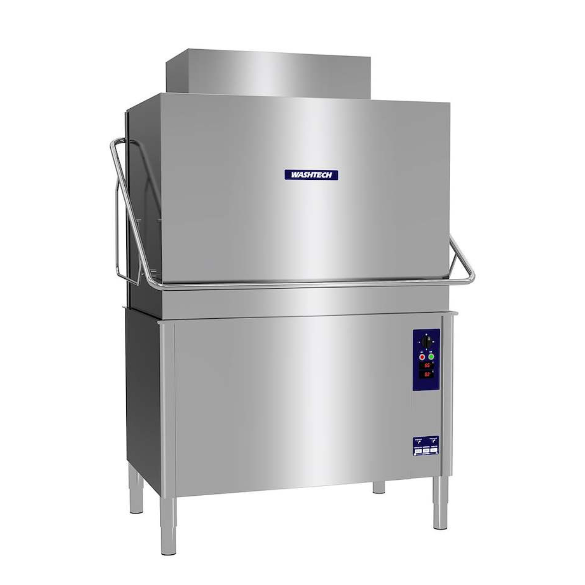 Washtech PW3C Wide Body Passthrough Warewasher with Heat Recovery - 500mm Rack