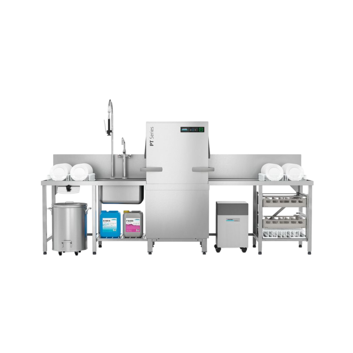 Winterhalter PT-L Energy Utensil Passthrough Dishwasher - 500mm Rack