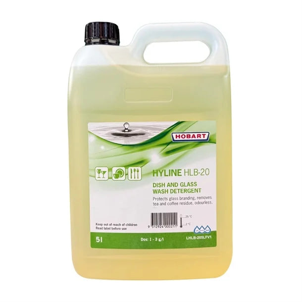 Hobart HLB-20 Universal Dishwasher Detergent – Chlorine Free, Medium & Hard Water