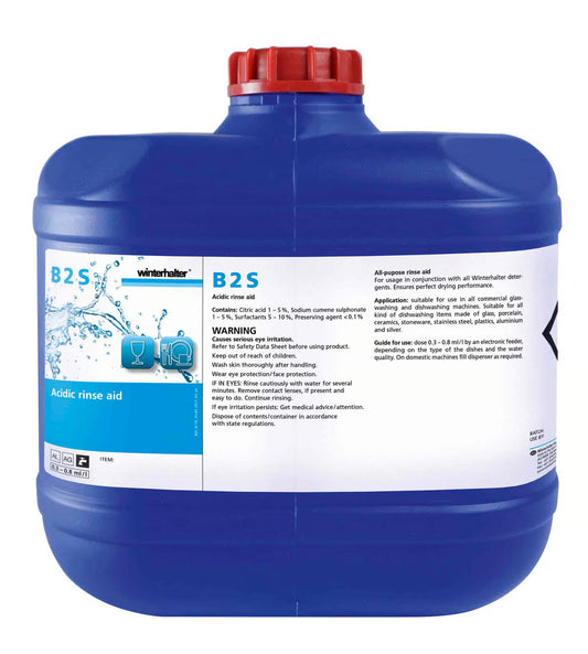 Winterhalter B2S Rinse Aid – Commercial Dishwasher & Glasswasher
